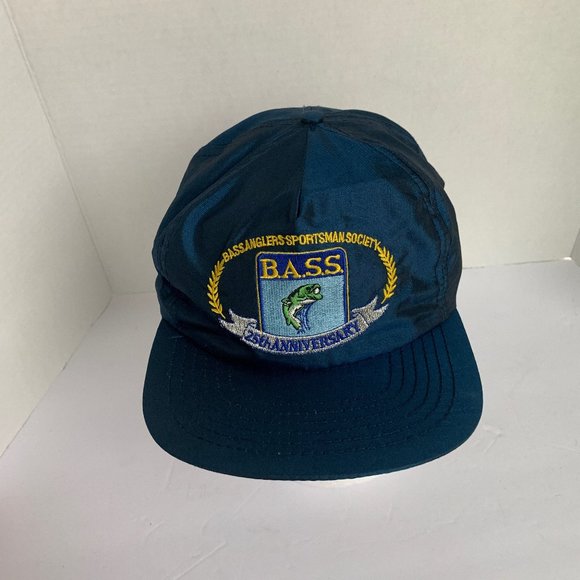 Bass Other - Bass Anglers B.A.S.S. Sportsman Society Snapback Embroidered Vintage EUC